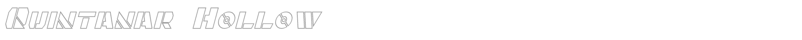 Quintanar font preview